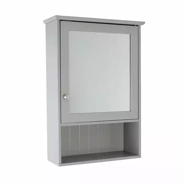 Lloyd Pascal Rimini Grey Mirror Cabinet - Image 2