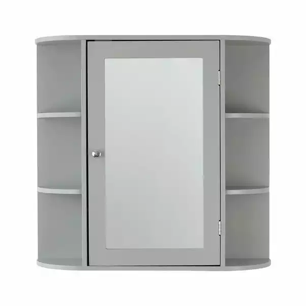 Lloyd Pascal Verona Grey Mirror Cabinet - Image 2