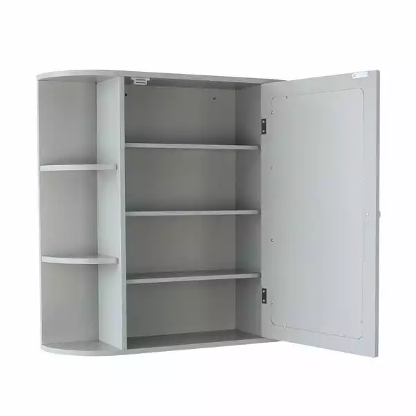 Lloyd Pascal Verona Grey Mirror Cabinet - Image 3