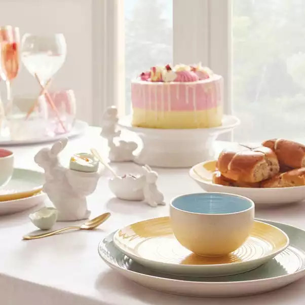 Dunelm Lulworth Seafoam 12 Piece Dinner Set - Image 4
