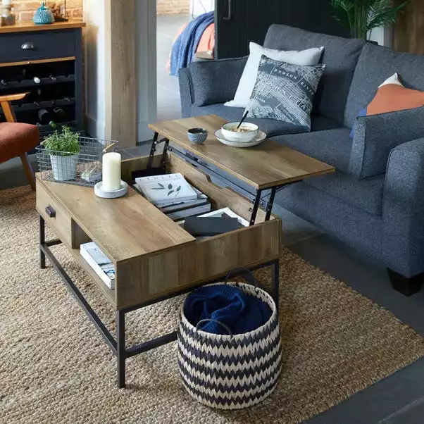 Dunelm Fulton Lift Up Coffee Table - Image 2