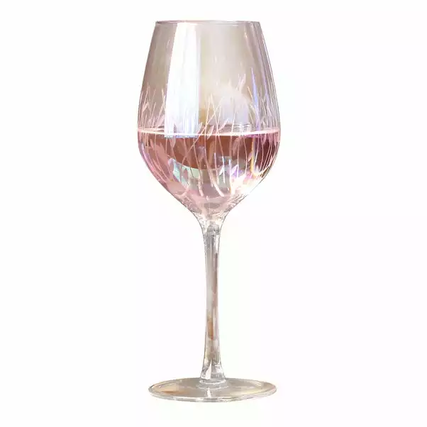 Dunelm Set Of 4 Cut Lustre Wine Glasses - Image 2