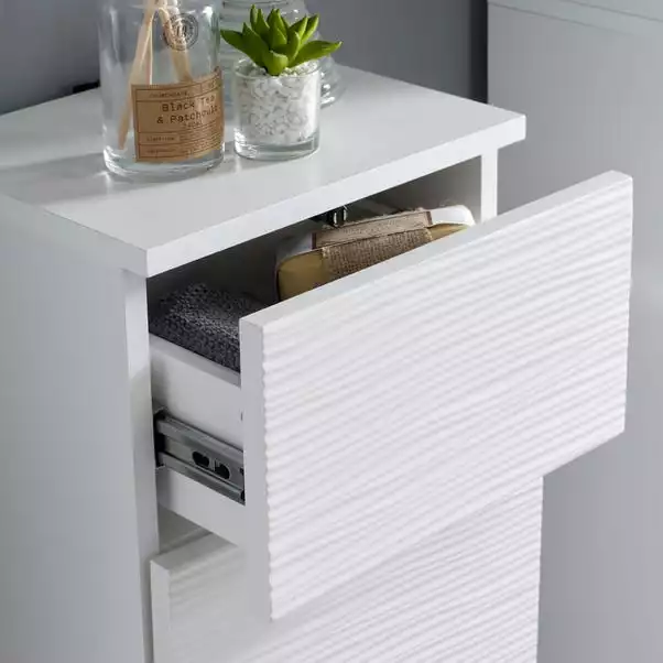 Lloyd Pascal White Wave Floor Cabinet - Image 4