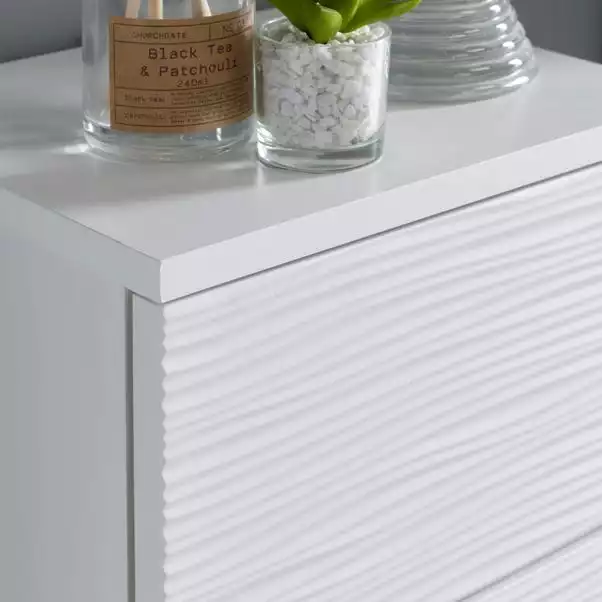 Lloyd Pascal White Wave Floor Cabinet - Image 5