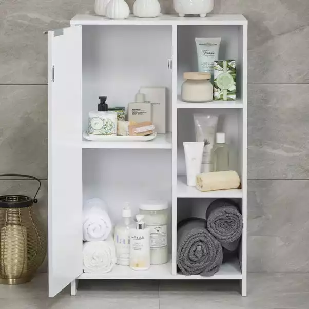 Lloyd Pascal Jaxon White Console Unit With Open Shelves - Image 2