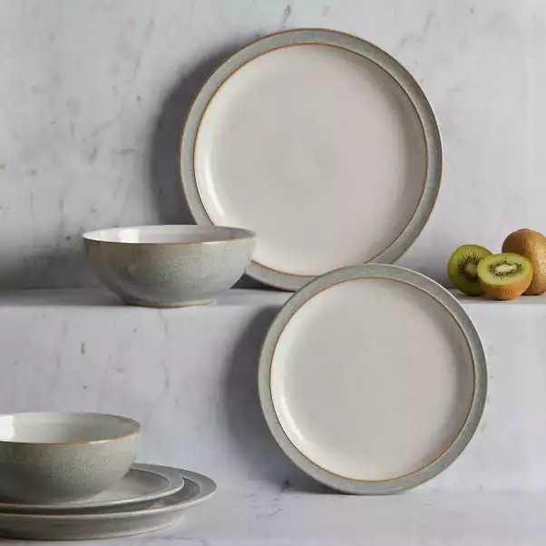 Denby Elements Grey 12 Piece Dinner Set