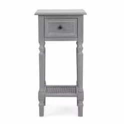 Dunelm Lucy Cane Grey Telephone Table