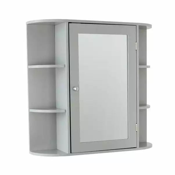 Lloyd Pascal Verona Grey Mirror Cabinet