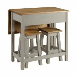 Core Corona Grey Drop Leaf Table Dining Set