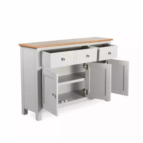 Dunelm Bromley Grey Large Sideboard - Image 5