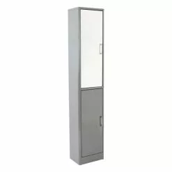 Lloyd Pascal Sicily Grey Tall Cabinet