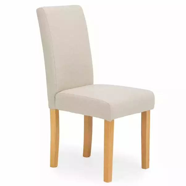 Dunelm Hugo Set Of 2 Dining Chairs Cream - Image 3