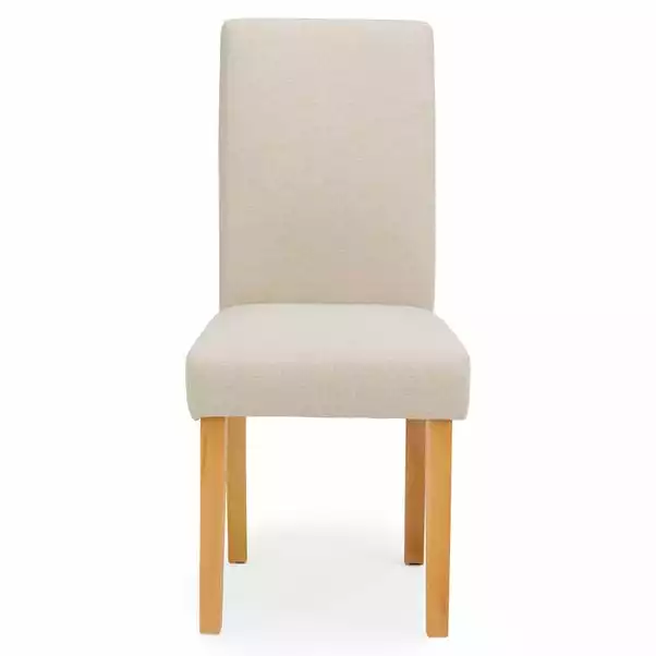 Dunelm Hugo Set Of 2 Dining Chairs Cream - Image 4