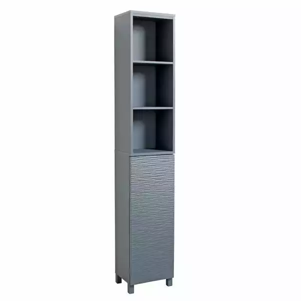 Lloyd Pascal Grey Wave Tall Cabinet