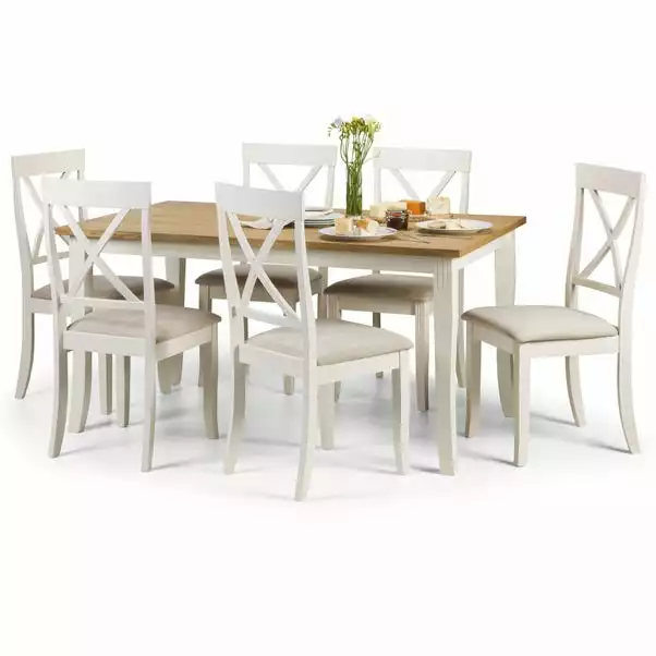 Julian Bowen Davenport Dining Table With 6 Chairs