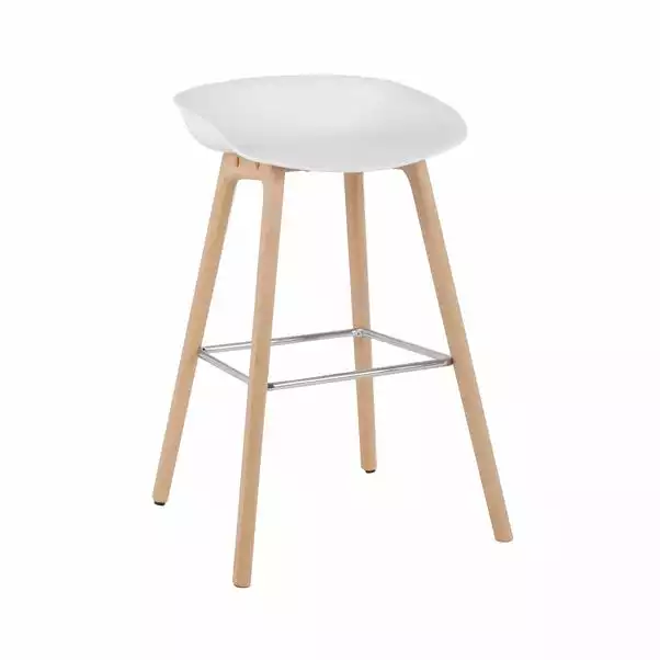 Dunelm Erik White Bar Stool