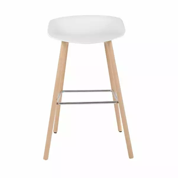 Dunelm Erik White Bar Stool - Image 3