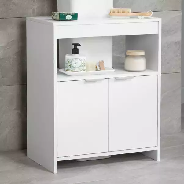 Lloyd Pascal Jaxon White Under Sink Unit With Open Shelf