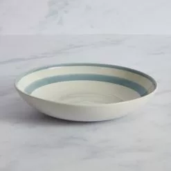 Dunelm Riviera Blue Stoneware Pasta Bowl