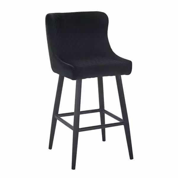 Dunelm Montreal Velvet Bar Stool