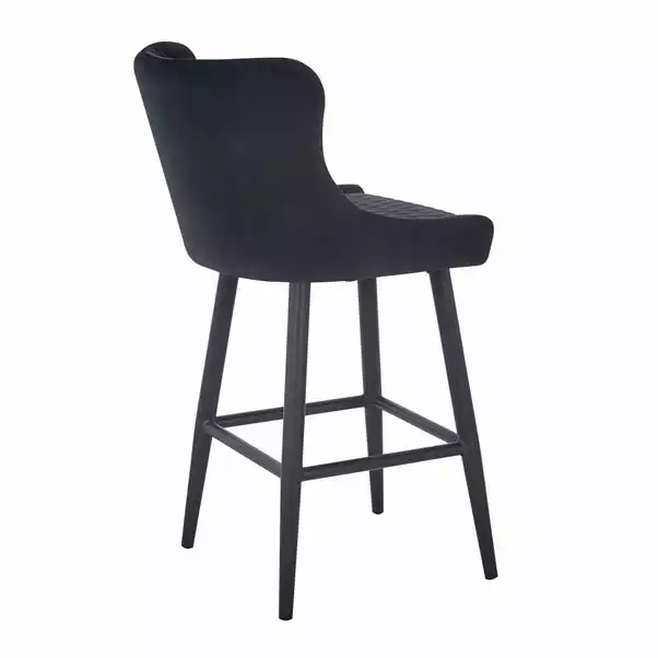 Dunelm Montreal Velvet Bar Stool - Image 4