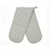Dunelm Grey Dottie Double Oven Gloves