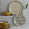 Dunelm Global Ochre 12 Piece Dinner Set
