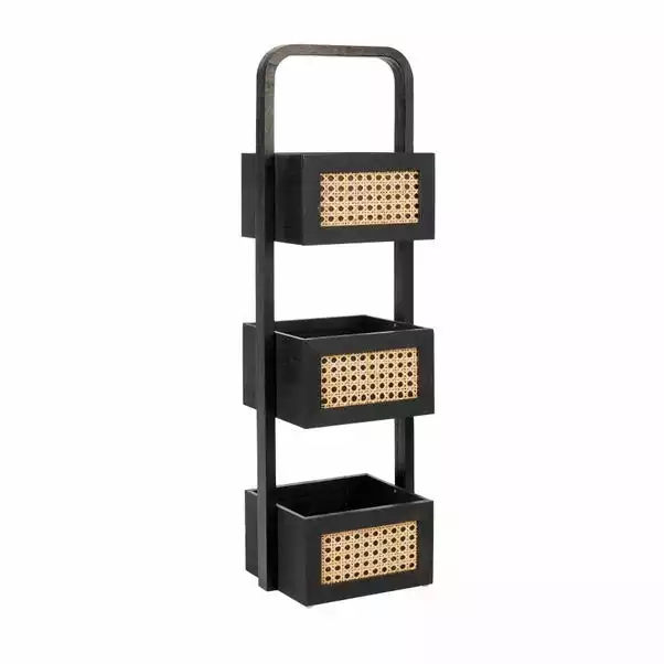 Dunelm French Cane Black Caddy - Image 2