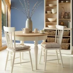 Dunelm Churchgate Ivory Round Dining Table