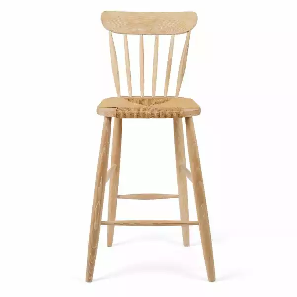 Dunelm Churchgate Ash Wood Spindle Bar Stool - Image 4