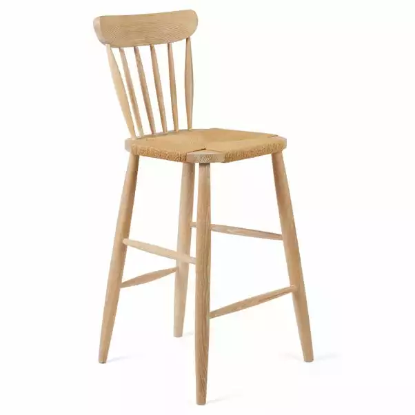 Dunelm Churchgate Ash Wood Spindle Bar Stool - Image 5