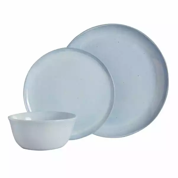 Dunelm Amalfi 12 Piece Dinner Set Blue - Image 2