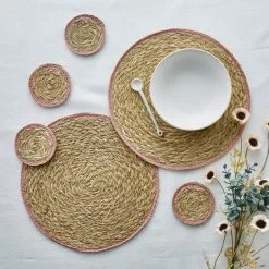 The Edited Life Set Of 2 Grass Braid Placemats