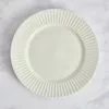 Dunelm Linear Embossed Porcelain Dinner Plate