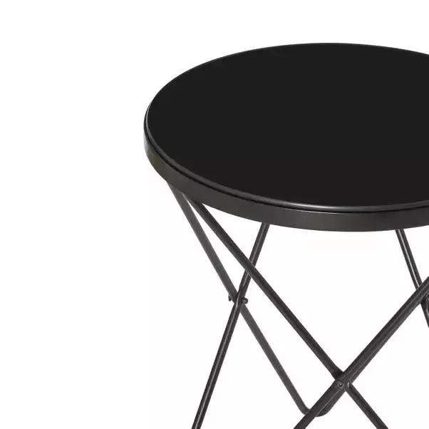 Dunelm Zoey Black Top Side Table - Image 4