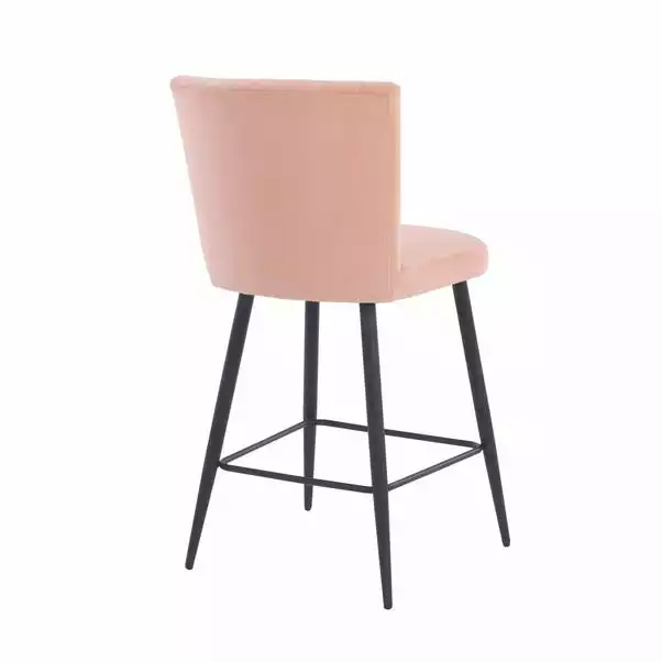 Dunelm Taylor Velvet Bar Stool - Image 4