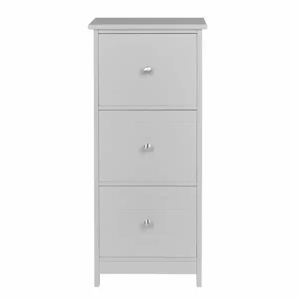 Dunelm Nautical Grey 3 Drawer Unit - Image 2