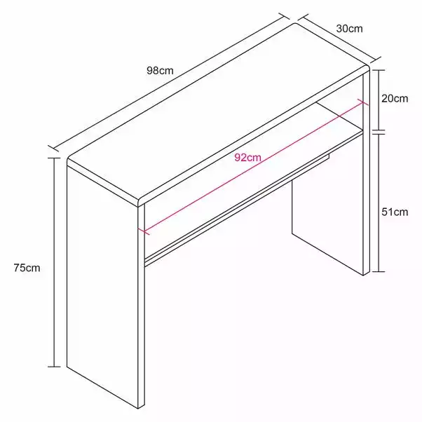 Lloyd Pascal Knox Compact Console Table - Image 6