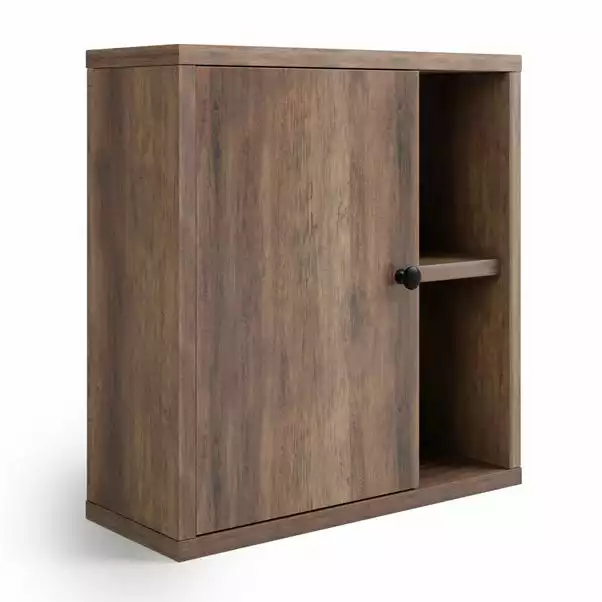 Dunelm Fulton Pine Effect Bathroom Wall Cabinet - Image 2