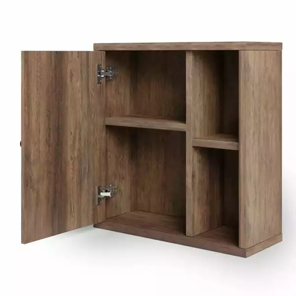 Dunelm Fulton Pine Effect Bathroom Wall Cabinet - Image 5