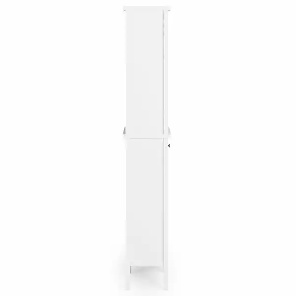 Dunelm Lynton White Compact Bathroom Tall Unit - Image 4