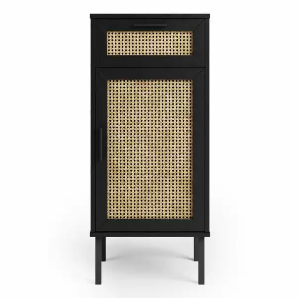 Dunelm Winslow Medium Cabinet Black Rattan - Image 3