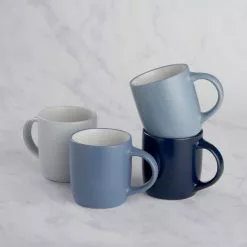 Dunelm Set Of 4 Blues Mug
