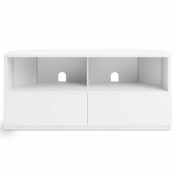 Dunelm Larson Corner TV Unit White - Image 3
