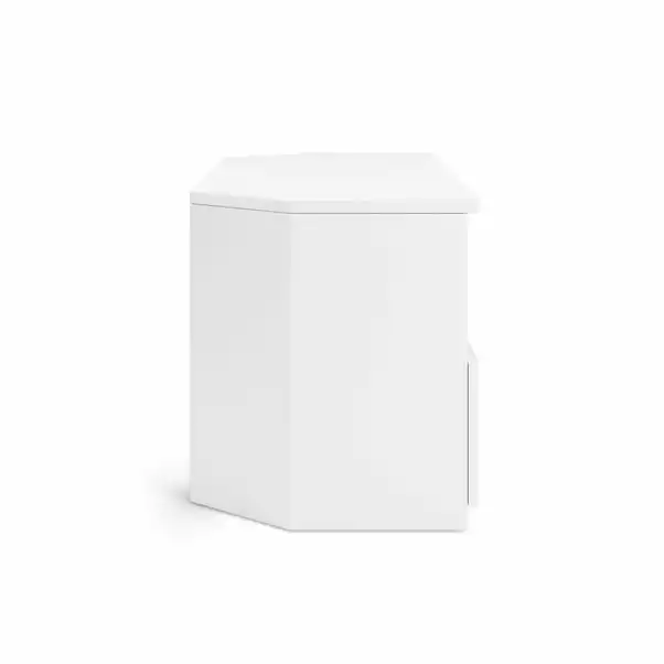 Dunelm Larson Corner TV Unit White - Image 4