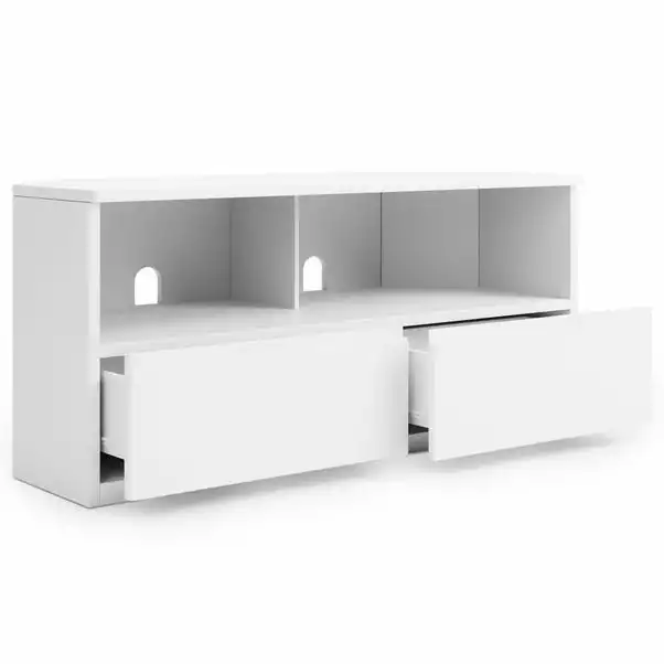 Dunelm Larson Corner TV Unit White - Image 5