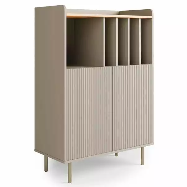 Dunelm Georgi Vinyl Cabinet Natural - Image 2