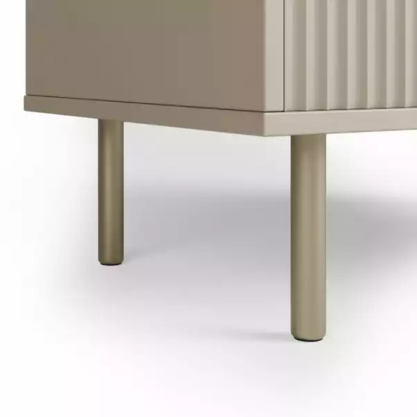 Dunelm Georgi Vinyl Cabinet Natural - Image 6