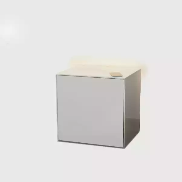 Frank Olsen Furniture Intel LED 1 Door Lamp Table - Image 4