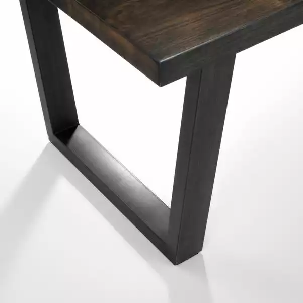 Julian Bowen Brooklyn Rectangular Dining Table Dark Oak - Image 4